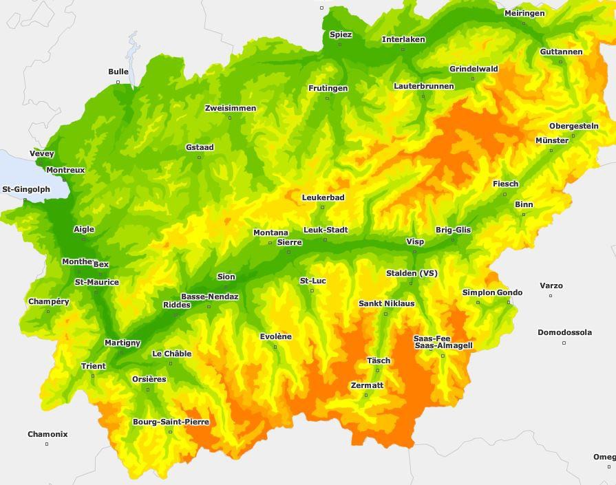 The interactive eAtlas of canton du Valais is online The interactive eAtlas of canton du Valais is online