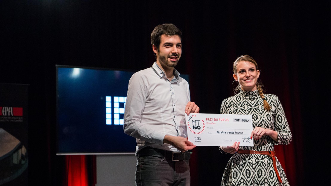 Alessandro De SImone et Justine Gay-Des-Combes ont reçu le prix du public © 2015 Alain Herzog