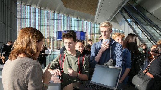 EPFL's Information Days: Would-be students learn about different degree programs. © A.Herzog/EPFL
