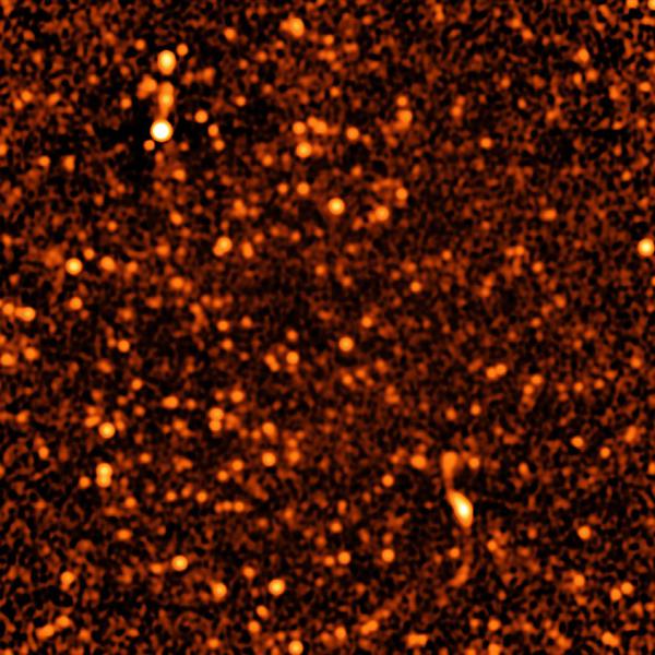 mage radio de l'Univers profond: chacun des points est une galaxie. ©B. Saxton from data provided by Condon, et al., NRAO/AUI/NSF 