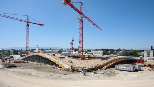 Construction du RLC © Alain Herzog / EPFL 2010