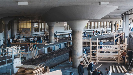 Prefabrication, ALICE, La Rasude, Lausanne. © Jamani Caillet / 2021 EPFL