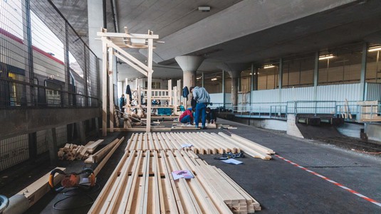 Prefabrication, ALICE, La Rasude; Lausanne. © Jamani Caillet / 2021 EPFL
