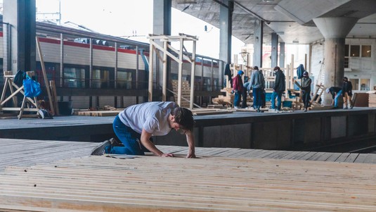 Prefabrication, ALICE, La Rasude; Lausanne. © Jamani Caillet / 2021 EPFL