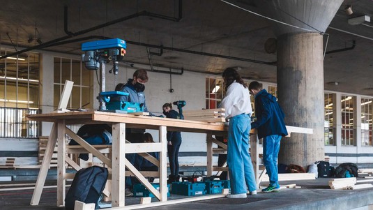 Prefabrication, ALICE, La Rasude; Lausanne. © Jamani Caillet / 2021 EPFL