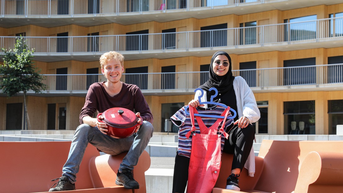 Victor Rey and Fatima Azahraa El-Zein © 2021 EPFL / Alain Herzog (CC BY-SA 4.0)