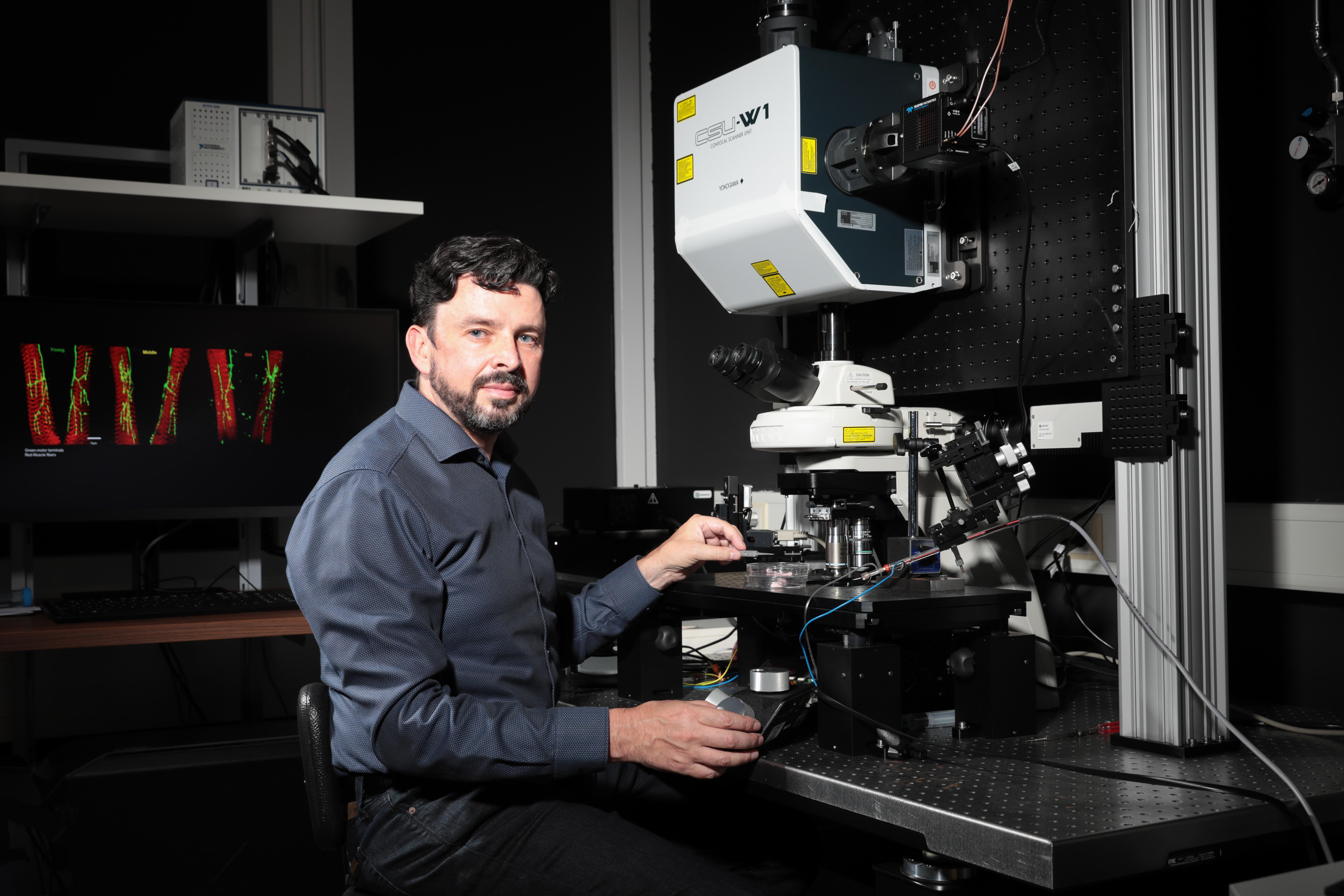 Brian McCabe, Direktor des Laboratory of Neural Genetics and Disease und Professor am Institut für Neurowissenschaften der EPFL ©  EPFL / Alain Herzog