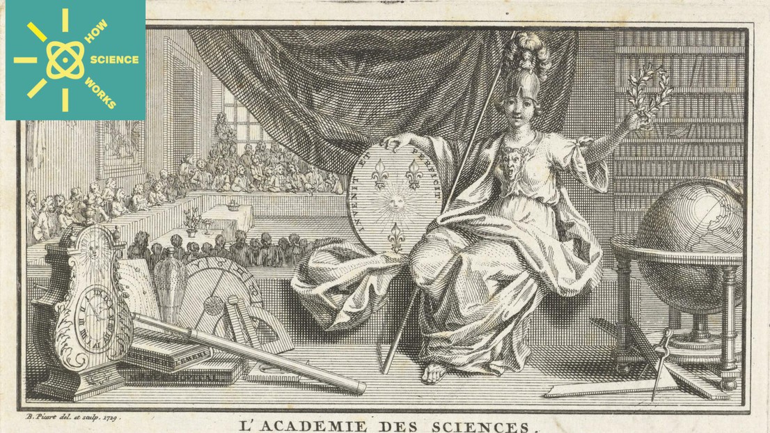 Allegorie op wetenschappen L'Academie des Sciences © Rijksmuseum / Wikimedia Commons