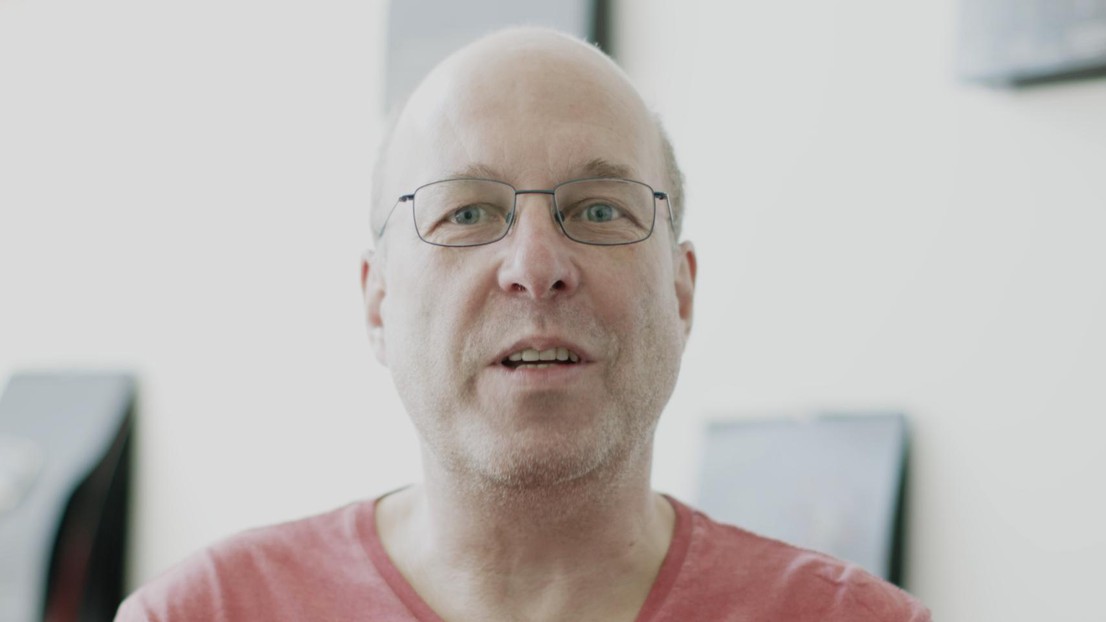 Michael Herzog, head of the psychophysics laboratory. © 2021 EPFL