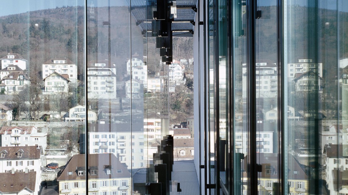 Double skin façade of the OFS Tower in Neuchâtel © Bauart / Ruedi Walti