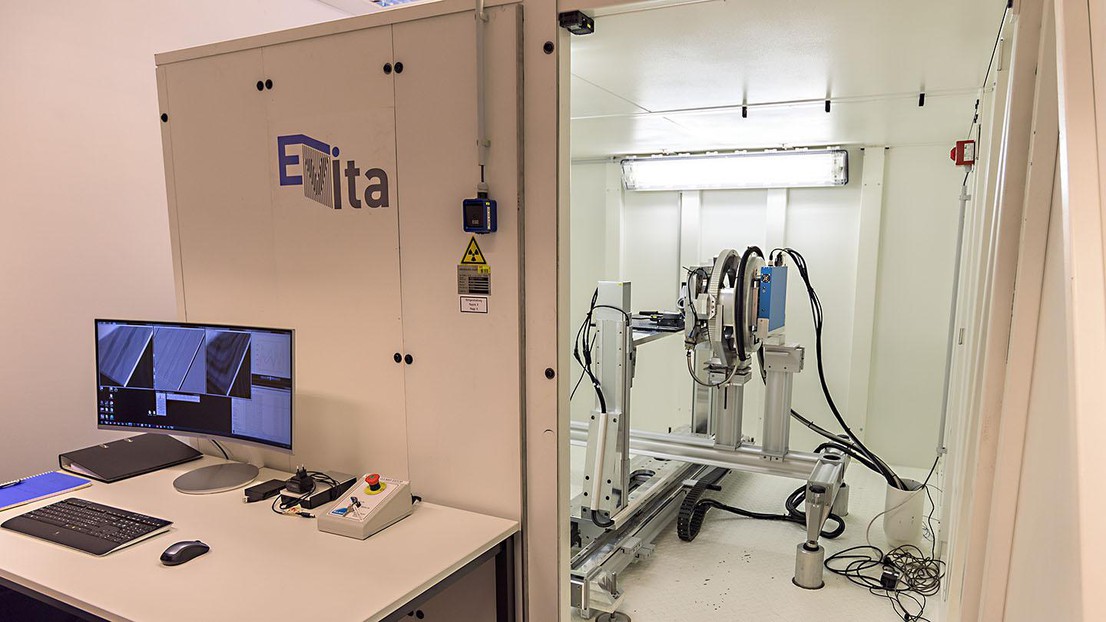 EVITA X-ray phase contrast imaging system © 2022 EPFL LPAC