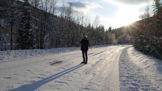 Shots of the winter road to Tuva © D. Khovalyg D / EPFL 2020