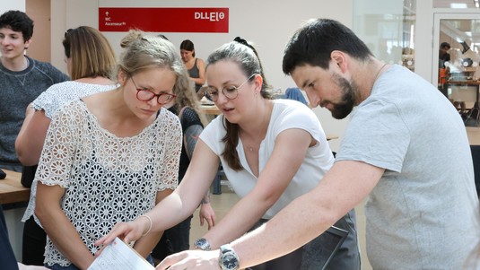 Le clavier tactile de Caroline. © EPFL/Murielle Gerber