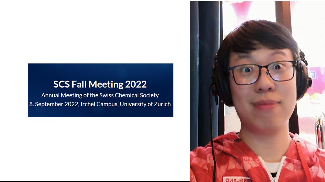 Hanxuan presents the poster at SCS Fall Meeting 2022! EPFL