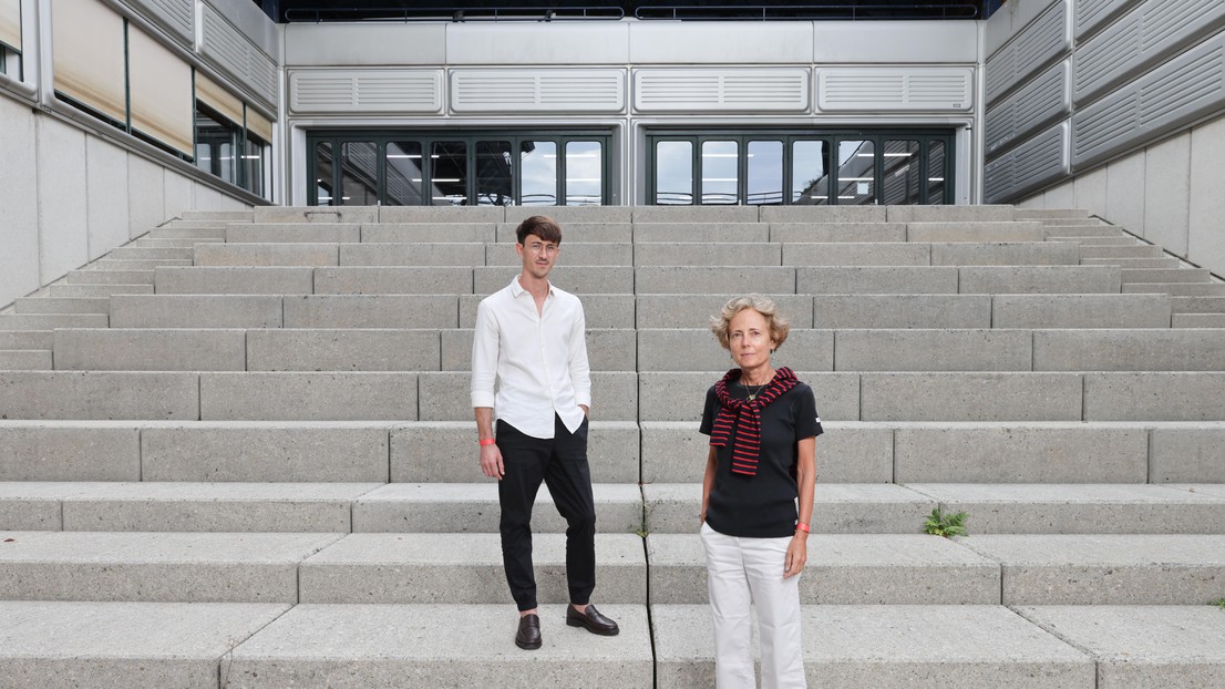 Valentin Bourdon et Paola Viganò collaborent au Centre Habitat de l'EPFL. © Alain Herzog / EPFL