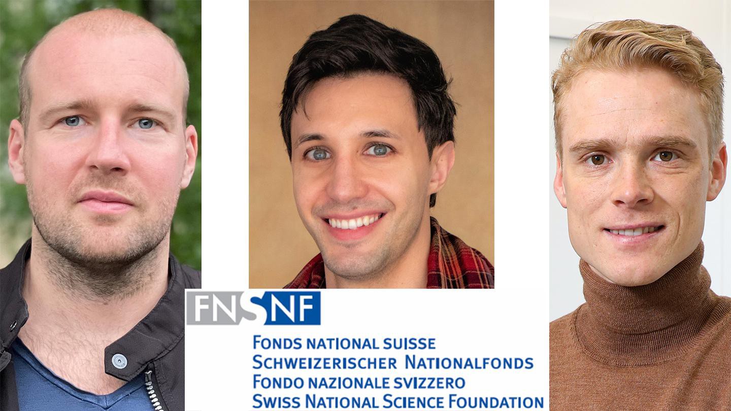 Professors Victor Gorbenko, Florian Richter, and Mats Stensrud. Credit: EPFL