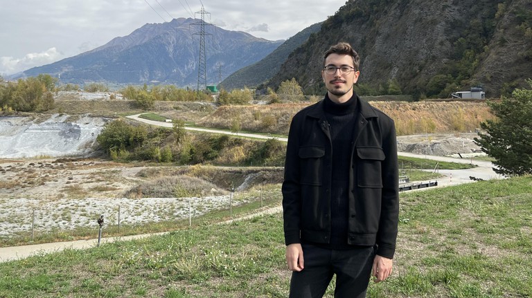 Olivier Lalancette has imagined the future of the former Lonza landfill site between Brig and Visp. © EPFL