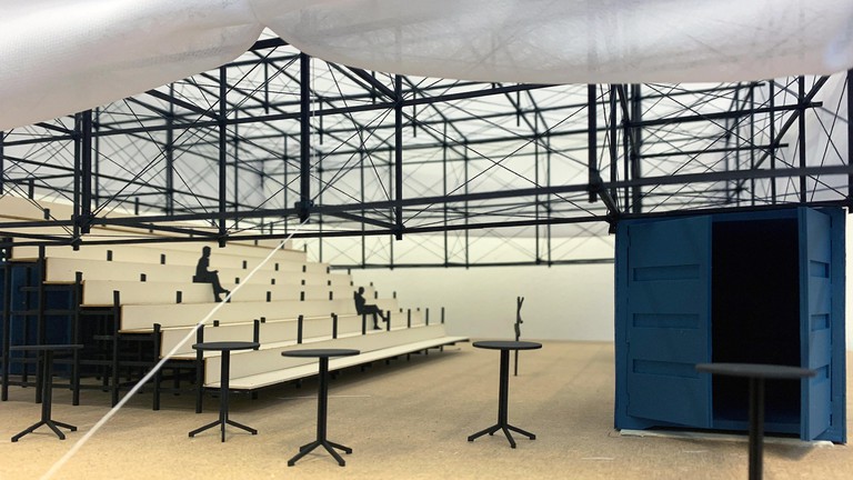 Maquette du théâtre mobile (Z. Cortès, T. Kobayashi, J. Pignat) © EPFL / LAST / O. Regazzoni