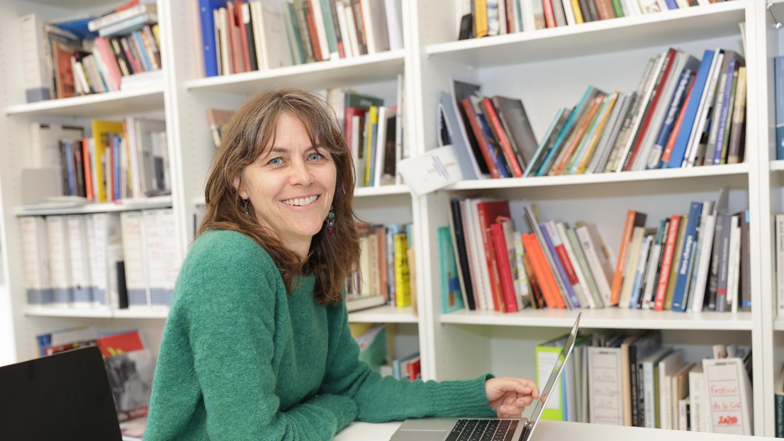 Florence Graezer Bideau a été désignée meilleure enseignante 2022 du SHS © Murielle Gerber / 2022 EPFL