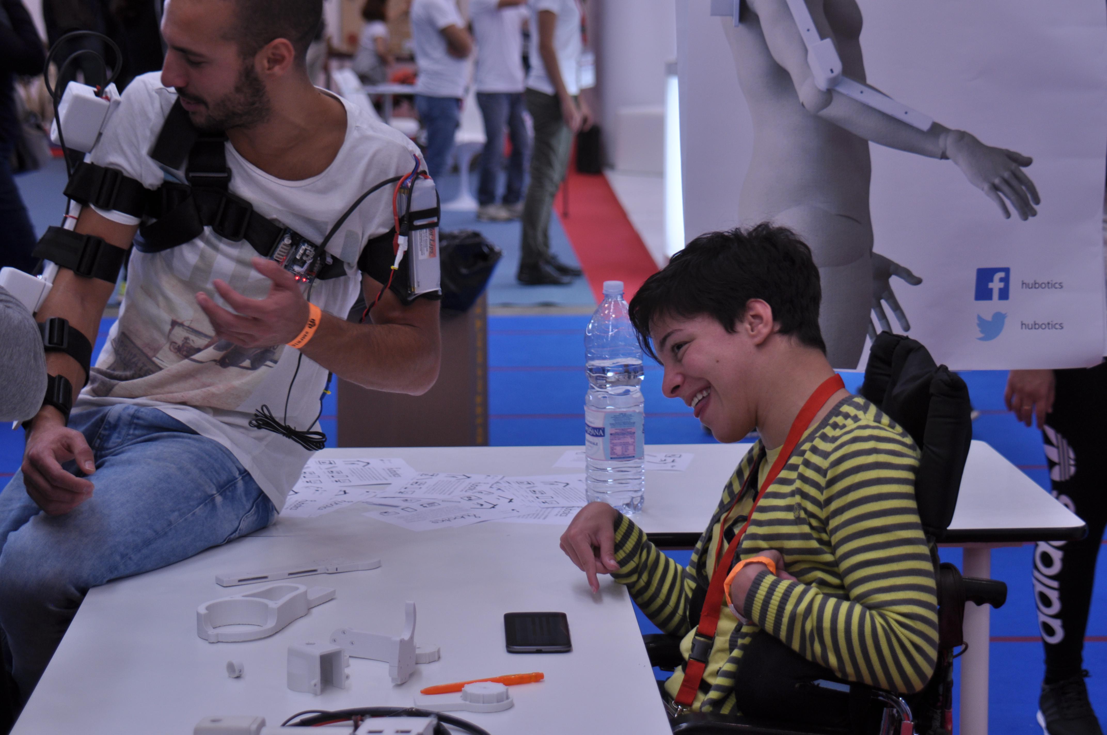 © 2023 Damien Marie. Luca and Chiara Randazzo at Hackahealth 2018.
