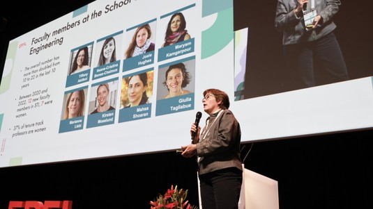 La vice-doyenne pour l'éducation STI Véronique Michaud  © Alain Herzog