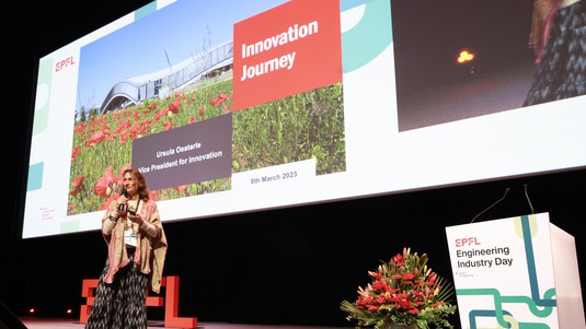 La vice-présidente pour l'innovation de l'EPFL Ursula Oesterle © 2023 EPFL