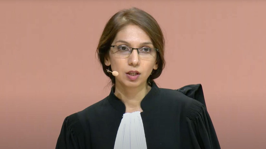 Maryam Meylan, legal counsel at EPFL, won the moot court competition held in Caen.©DR
