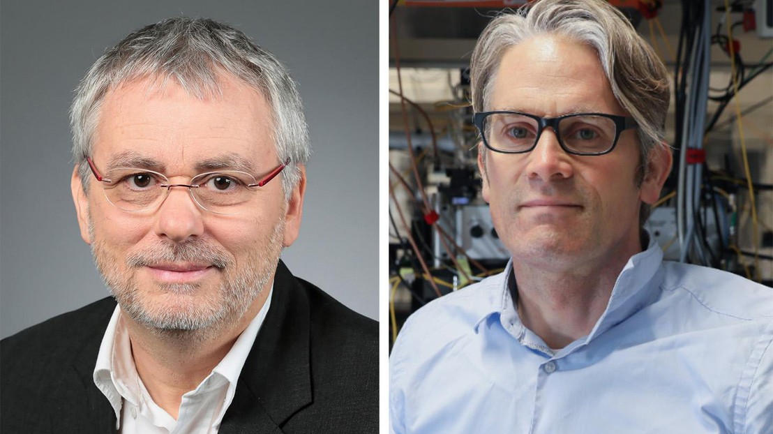 Luc Thévenaz and Tobias Kippenberg © EPFL