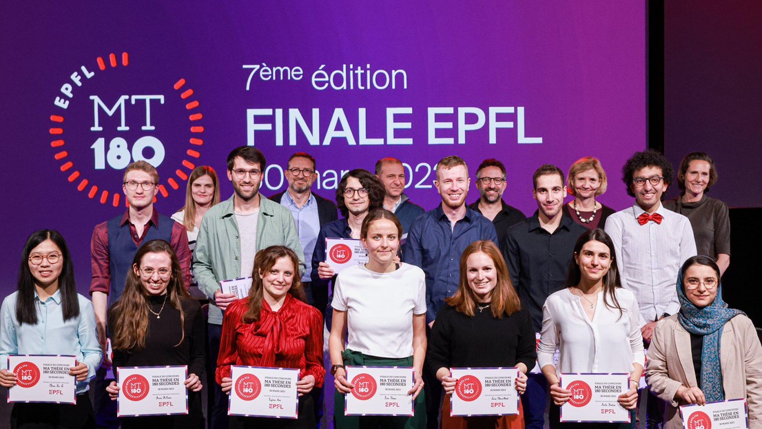 Finalists of MT180 at EPFL © 2023 MT180 EPFL Finalists of MT180 at EPFL © 2023 MT180 EPFL