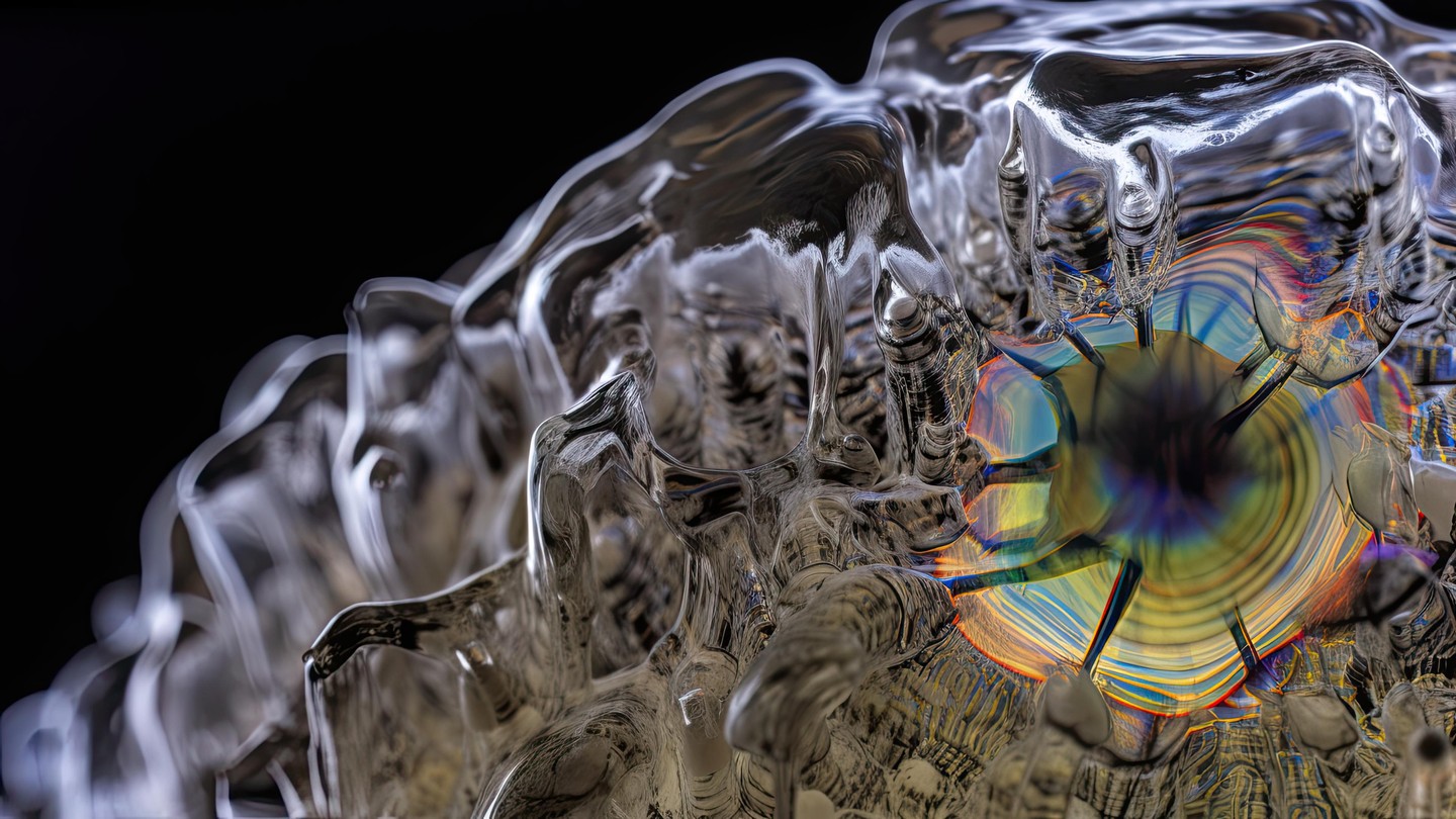 Swiss visual artist Alan Bogana created a multimedia project, Light-Oriented Ontologies, which explores interactions between light and matter using scientific techniques © Alan Bogana