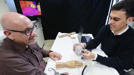 EPFL / Alain Herzog. Fabrizio Fidati (left) and Jonathan Muheim.