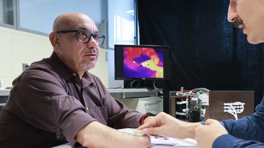 EPFL / Alain Herzog. Fabrizio Fidati (left) and Francesco Iberite.