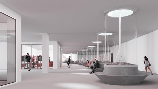 Rénovation du Stade Renato Dall’Ara de Bologne, vue intérieur © 2022 Alexandre Gameiro et Pierluigi Surano