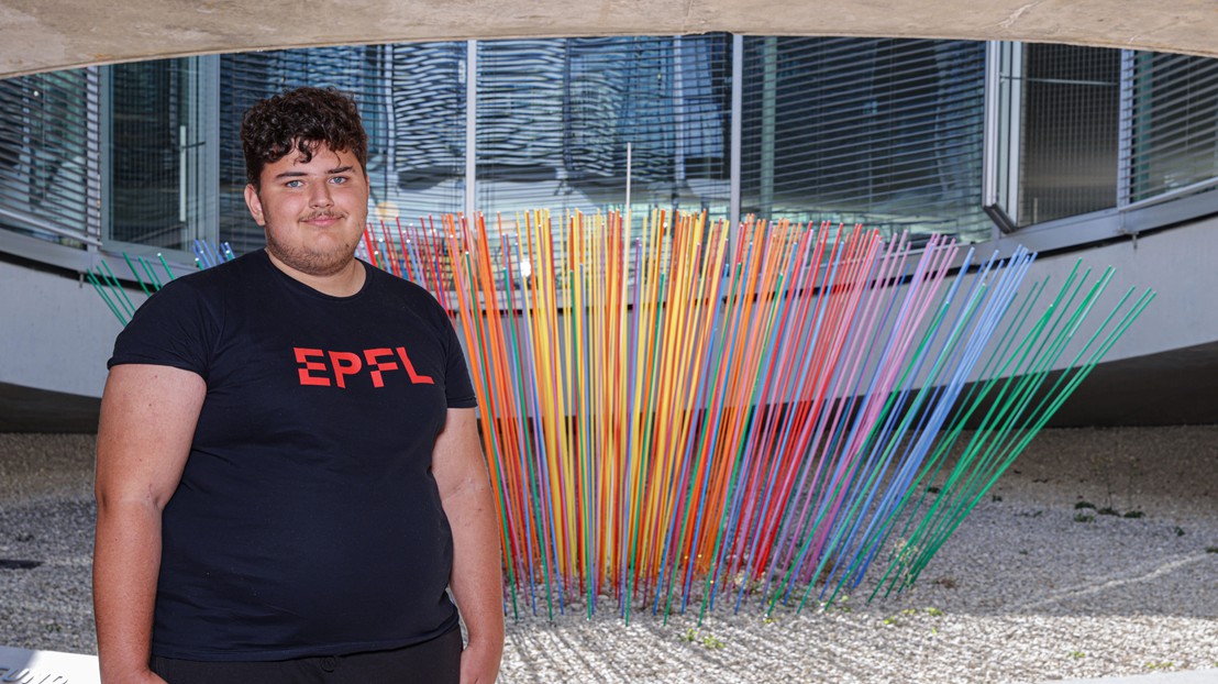 Vladyslav Shashkov, Master’s student in applied mathematics at EPFL. ©Alain Herzog/EPFL