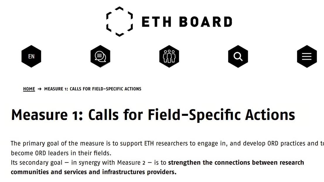 ETH Board support for Open Research Data © ETH Board