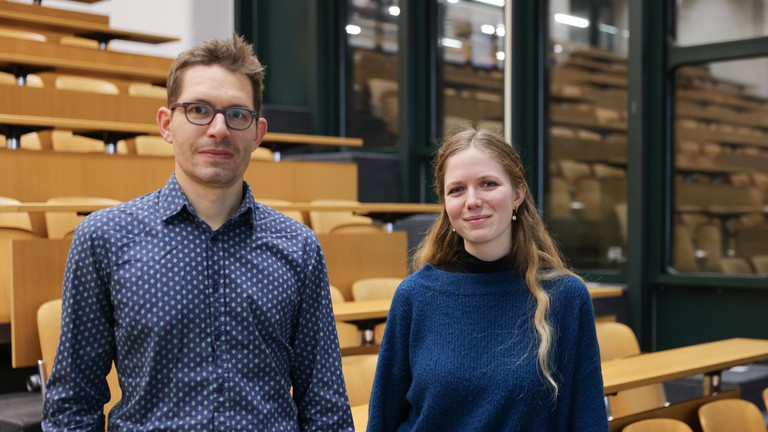 Nicolas Bissardon and Agathe Crosnier, 2023 Durabilis Awards recipients © 2023 EPFL/Murielle Gerber  - CC-BY-SA 4.0