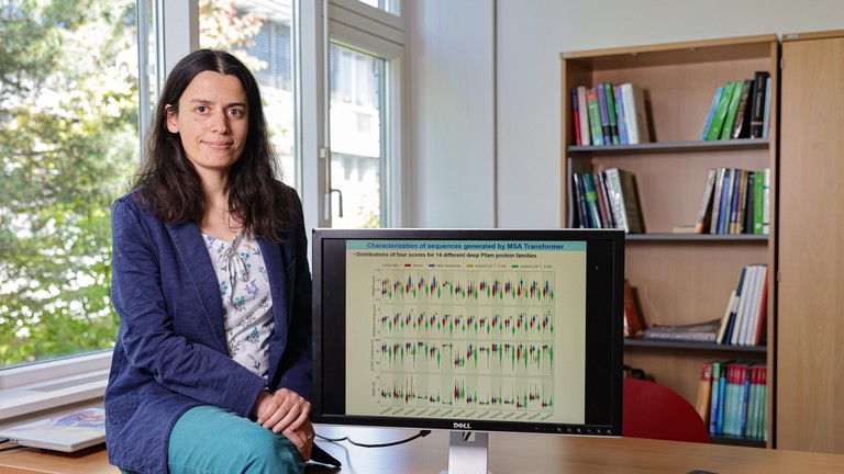 Anne-Florence Bitbol a été désignée en 2023 meilleure enseignante de la section d’ingénierie des sciences du vivant de l’EPFL - EPFL/Alain Herzog - CC-BY-SA 4.0