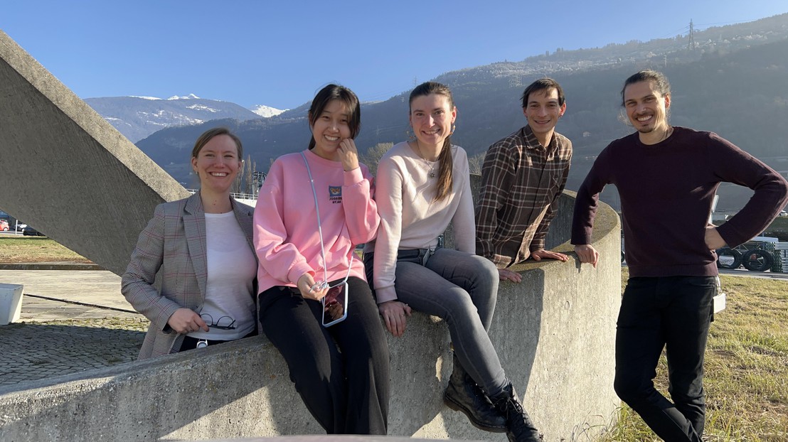 Meret, Xinru, Kristina, Bence, and Lorenz (from left to right) © 2024 Meret Aeppli