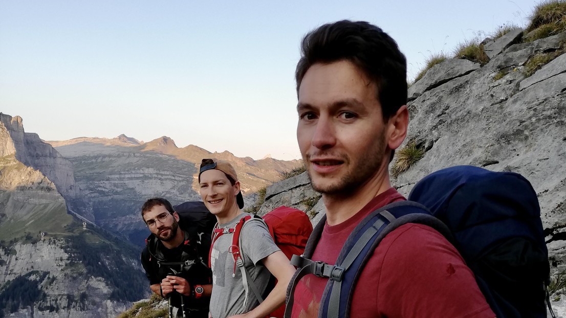 Jérôme Baudry et une partie de son équipe au sommet du Mont Buet © Marianna Fenzi