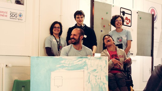 © 2023 Ugo Randazzo. Luca and Chiara Randazzo at MakerFaire 2019