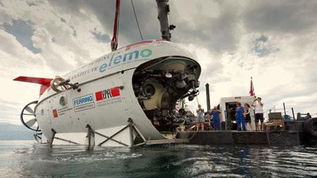 Un submersible MIR en 2011 © EPFL / Jean-Marc Blache