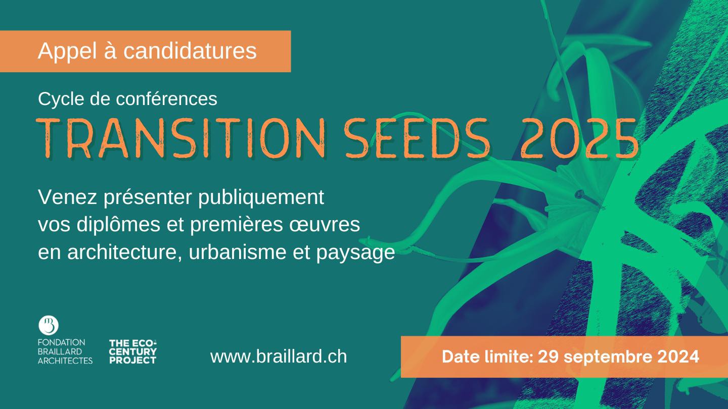 Call for applications Transition Seeds 2025 conference series EPFL