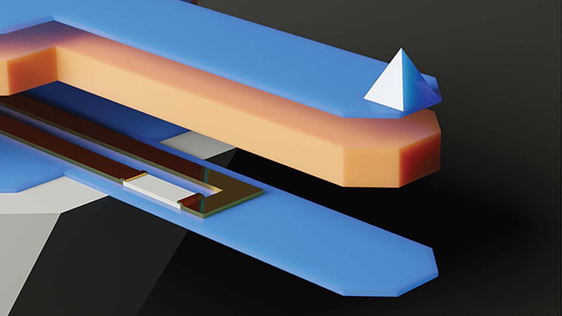 The LBNI's multilayer self-sensing cantilever © LBNI EPFL
