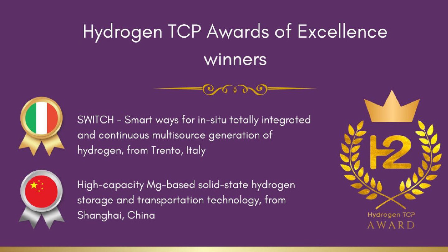 Hydrogen TCP awards © 2024 EPFL