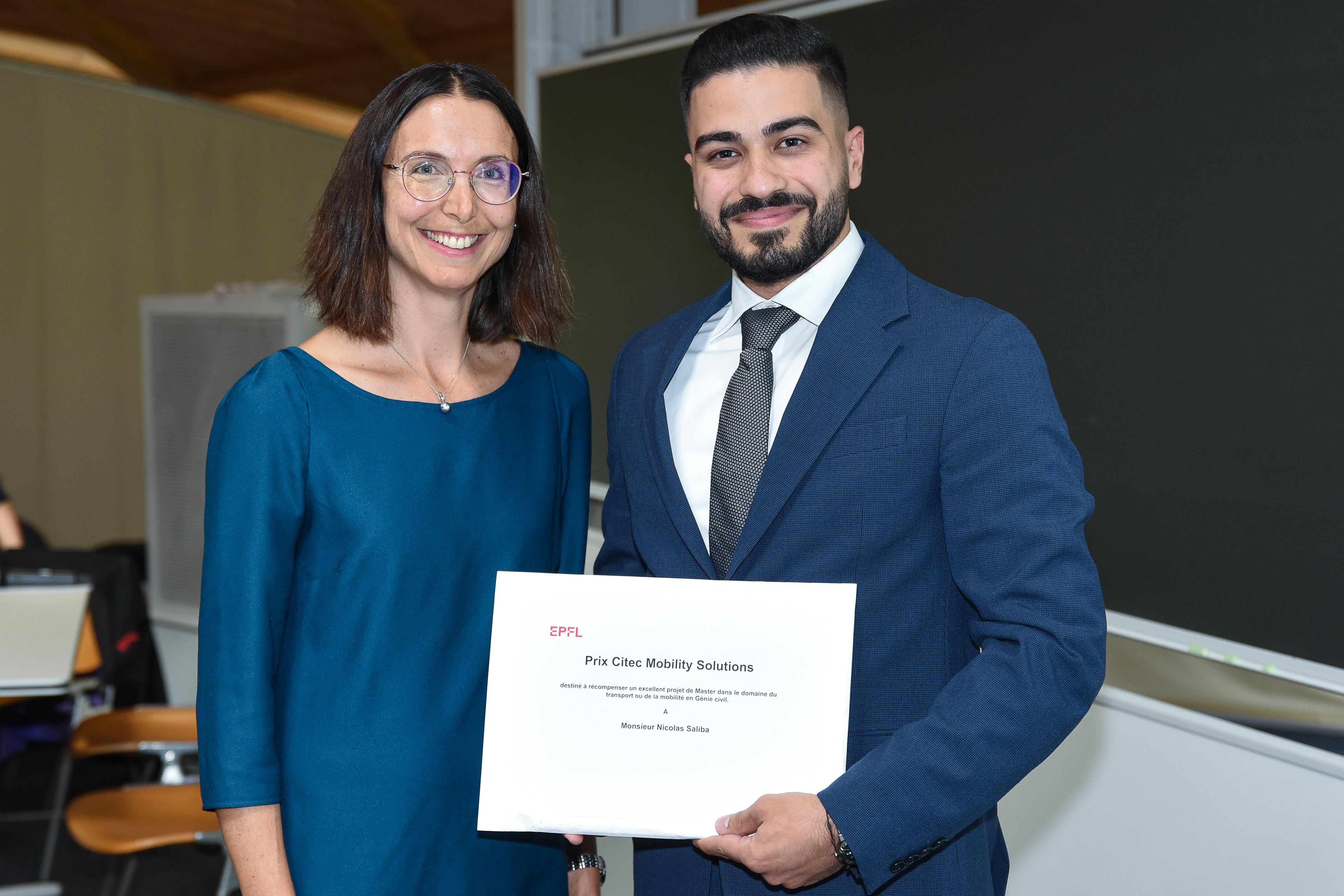 Nicolas saliba - Prix CITEC © 2024 EPFL/Shawnee Bardet