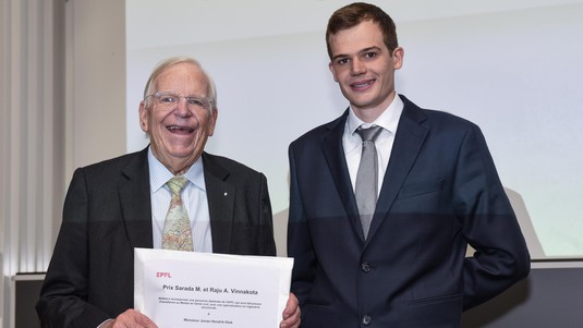 Jonas Klok, Prix Sarada M. et Raju A. Vinnakota © 2024 EPFL/Shawnee Bardet