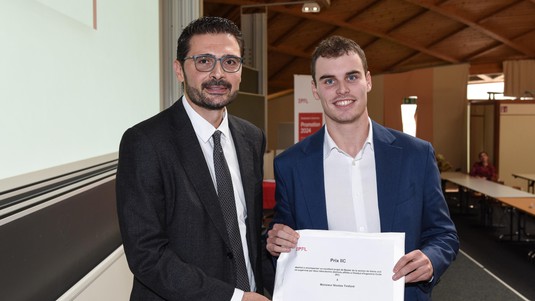 Nicolas Tireford, Prix IIC © 2024 EPFL/Shawnee Bardet