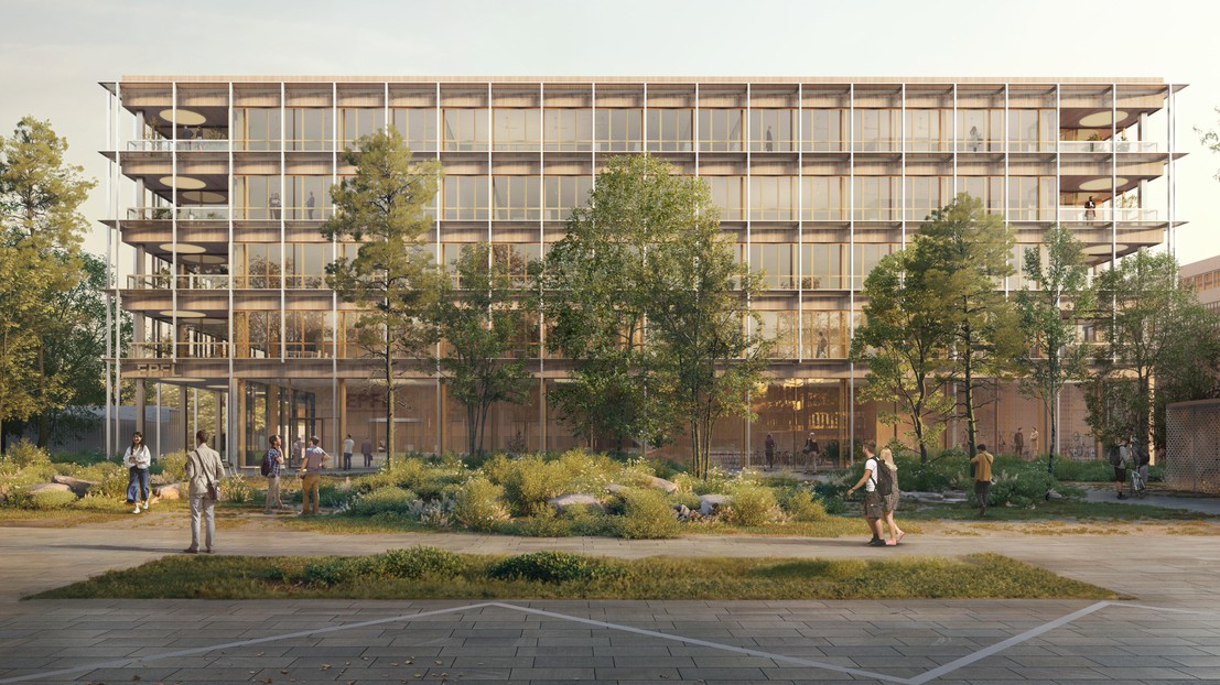 The future building as seen from the North. © KAAN Architecten