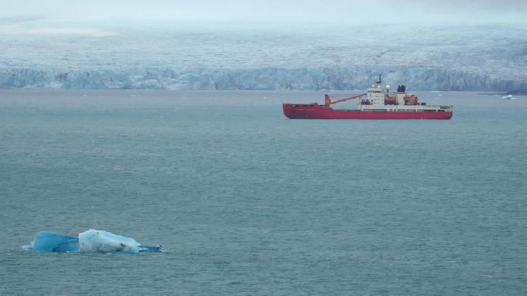 C'est à bord de ce brise-glace que le dispsositif du Laboratoire de recherche sur les environnements extrêmes a donné ses premiers résultats© EERL