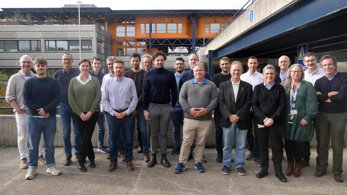 The armasuisse S+T and EPFL participants during the visit © 2024 EPFL / Stephanie Parker - CC-BY-SA 4.0